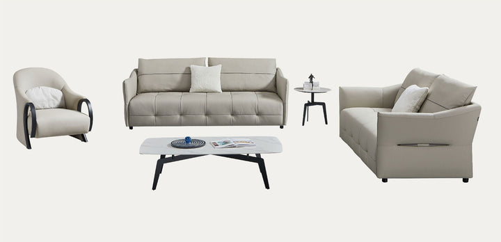 EK - Y1007 - SF Top Grain Genuine Leather Sofa Leather Sofa modern furniture Contempo Furniture