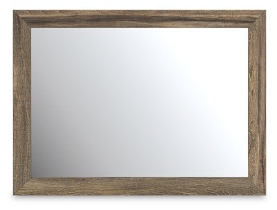 Elbrim Bedroom Mirror - Dark Brown Mirror modern furniture Contempo Furniture