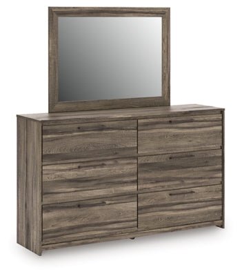 Elbrim Dresser and Mirror - Dark Brown | Ashley Furniture