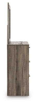 Elbrim Dresser and Mirror - Dark Brown Dresser &amp; Mirror modern furniture Contempo Furniture