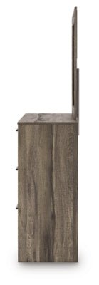Elbrim Dresser and Mirror - Dark Brown Dresser &amp; Mirror modern furniture Contempo Furniture
