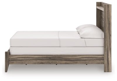 Elbrim Full Panel Bed - Dark Brown Panel Bed modern furniture Contempo Furniture