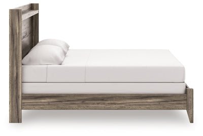 Elbrim King Panel Bed - Dark Brown Panel Bed modern furniture Contempo Furniture