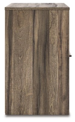 Elbrim Nightstand - Dark Brown Nightstand w/ Charging Station modern furniture Contempo Furniture
