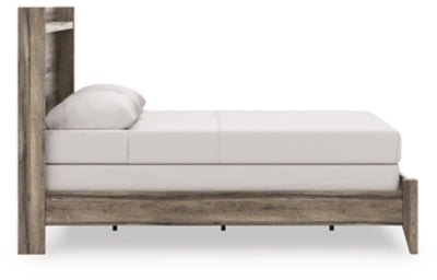 Elbrim Queen Panel Bed - Dark Brown Panel Bed modern furniture Contempo Furniture