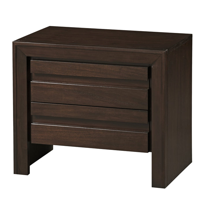 Element Nightstand in Chocolate Brown Nightstand modern furniture Contempo Furniture