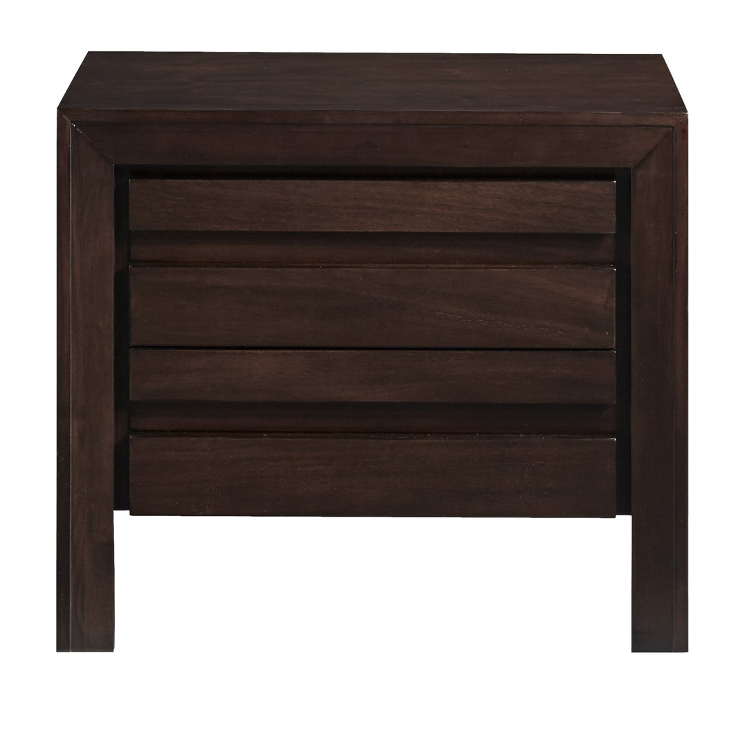 Element Nightstand in Chocolate Brown Nightstand modern furniture Contempo Furniture