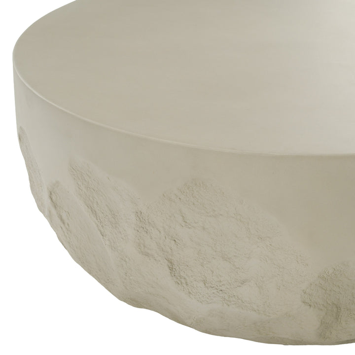 Elgon - Modern Grey Concrete Round Coffee Table