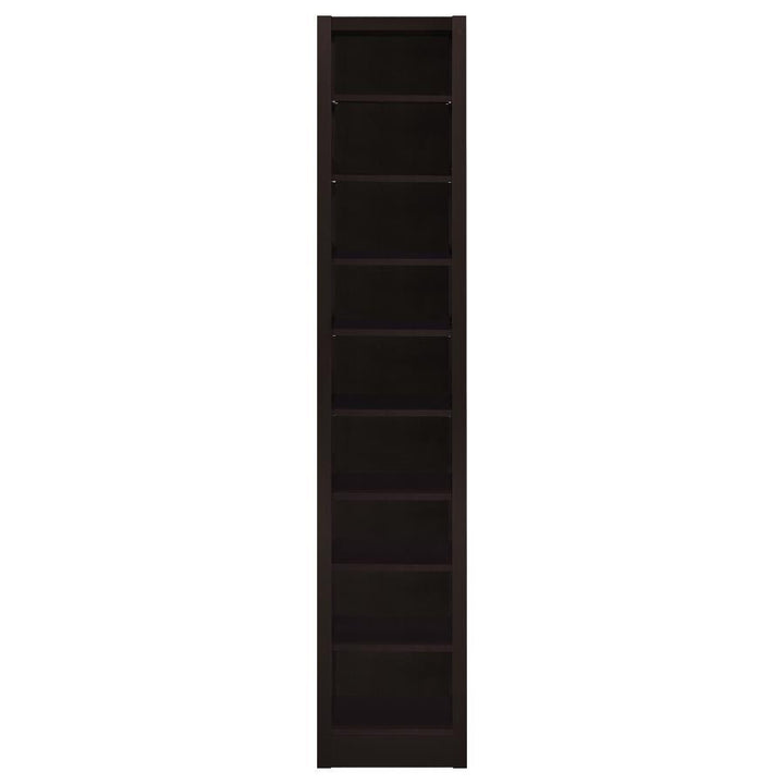 Eliam - 8 - Shelf Bookcase - Cappuccino Standard Bookcase modern furniture Contempo Furniture