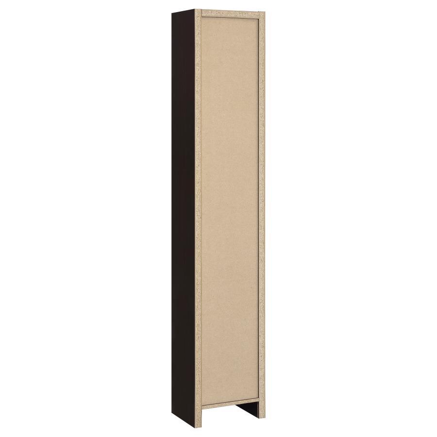 Eliam - 8 - Shelf Bookcase - Cappuccino Standard Bookcase modern furniture Contempo Furniture