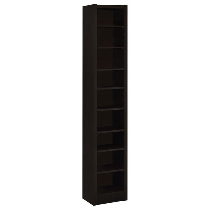 Eliam - 8 - Shelf Bookcase - Cappuccino Standard Bookcase modern furniture Contempo Furniture