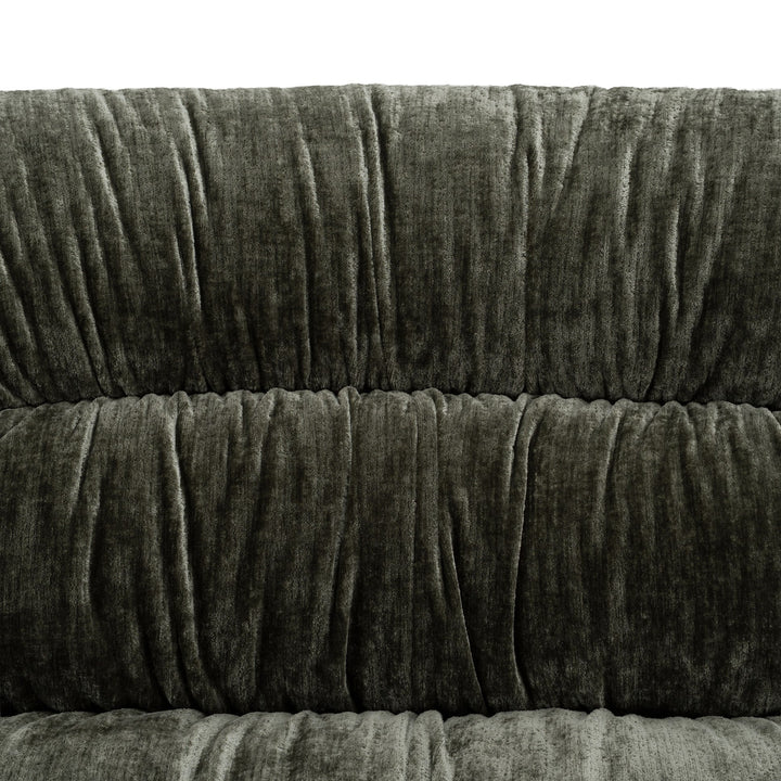 Elias - Modern Green Fabric Curved Modular Sectional Sofa-5-Piece Sectional