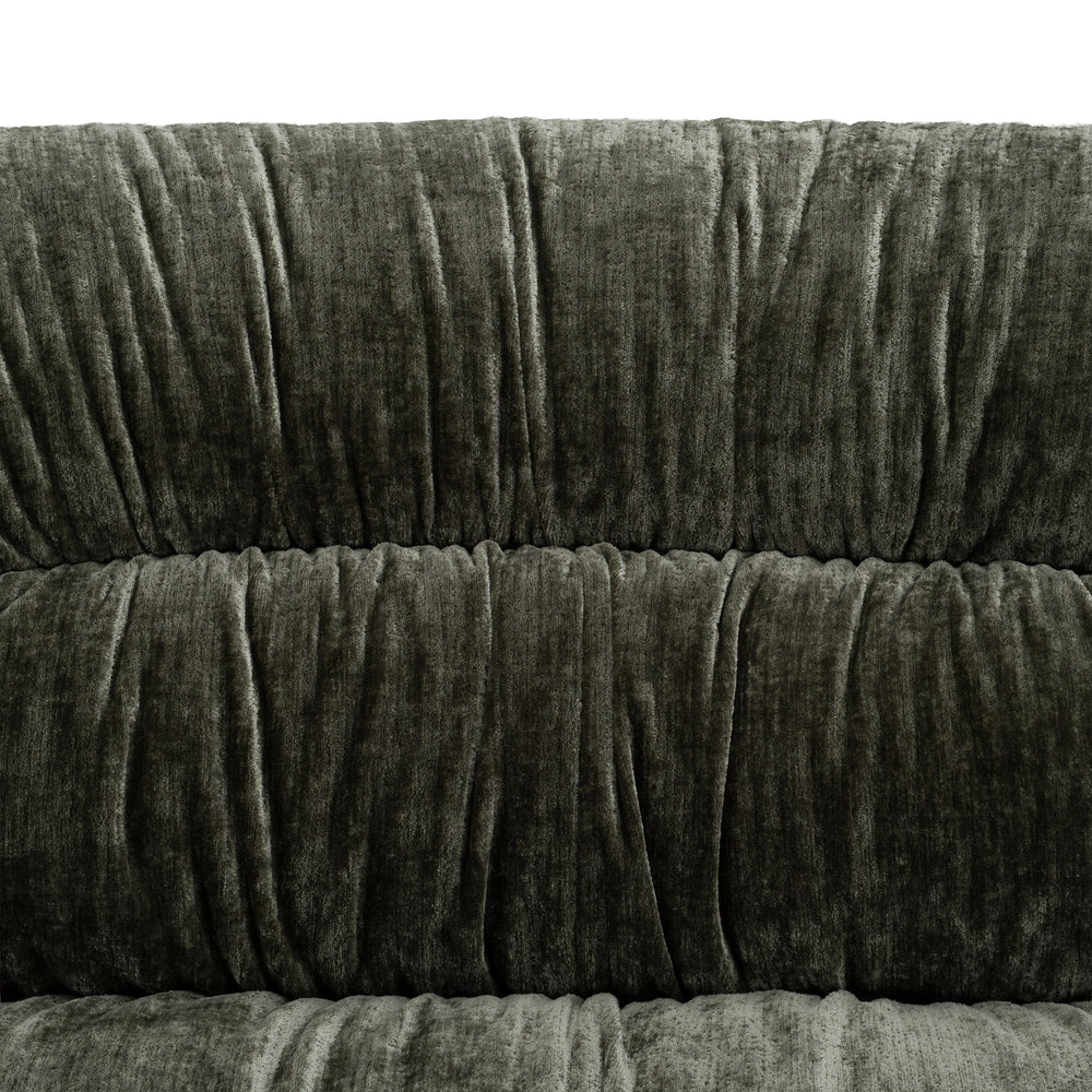 Elias - Modern Green Fabric Curved Modular Sectional Sofa-5-Piece Sectional