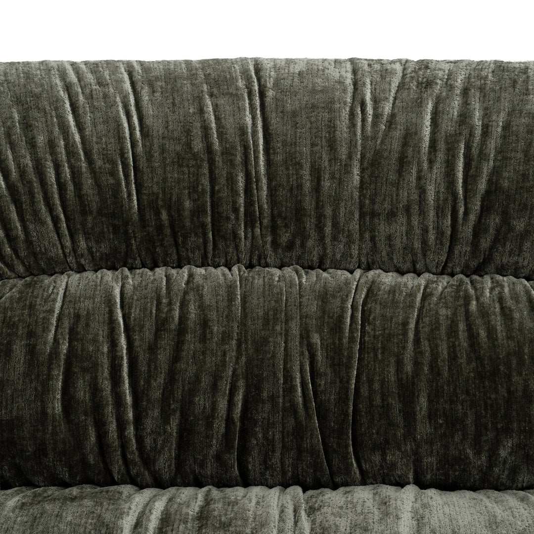 Elias - Modern Green Fabric Curved Modular Sectional Sofa-5-Piece Sectional