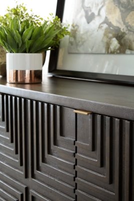 Elinmore Accent Cabinet - Dark Brown Accent Cabinet modern furniture Contempo Furniture