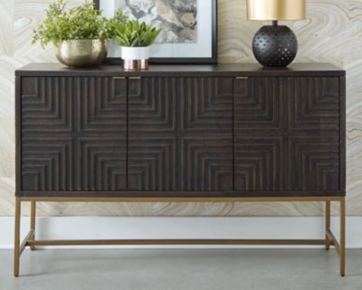 Elinmore Accent Cabinet - Dark Brown Accent Cabinet modern furniture Contempo Furniture