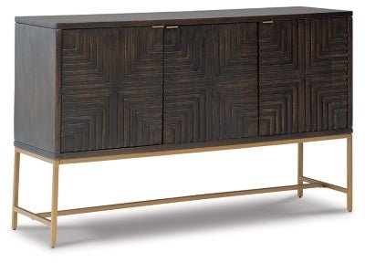 Elinmore Accent Cabinet - Dark Brown Accent Cabinet modern furniture Contempo Furniture