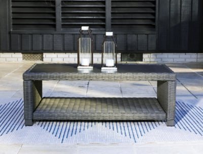 Elite Park Outdoor Coffee Table - Gray Coffee Table modern furniture Contempo Furniture