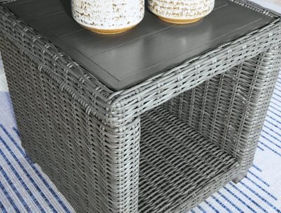 Elite Park Outdoor End Table - Gray End Table modern furniture Contempo Furniture