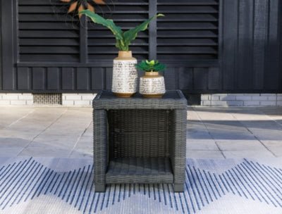 Elite Park Outdoor End Table - Gray End Table modern furniture Contempo Furniture