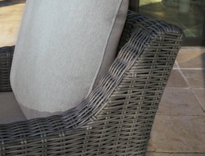 Elite Park Outdoor Swivel Lounge with Cushion - Gray Swivel Chair modern furniture Contempo Furniture