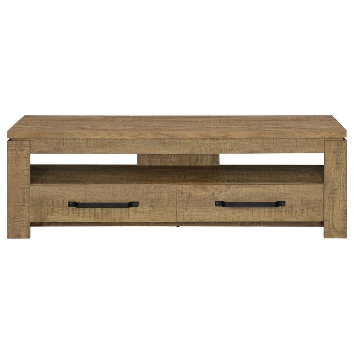 Elkton - 2 - Drawer Engineered Wood TV Stand - Mango TV Stand modern furniture Contempo Furniture