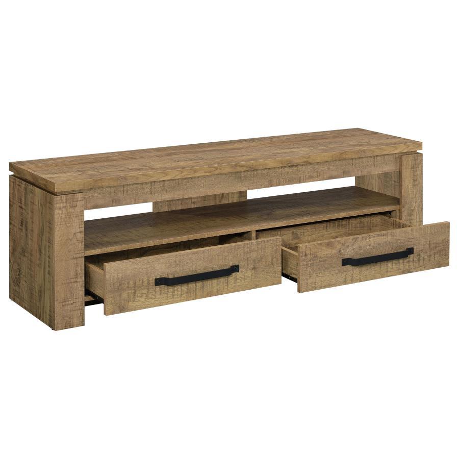 Elkton - 2 - Drawer Engineered Wood TV Stand - Mango TV Stand modern furniture Contempo Furniture