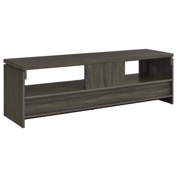Elkton - 2 - Drawer Engineered Wood TV Stand - Weathered Gray TV Stand modern furniture Contempo Furniture