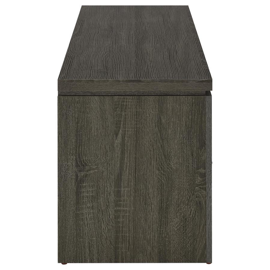 Elkton - 2 - Drawer Engineered Wood TV Stand - Weathered Gray TV Stand modern furniture Contempo Furniture