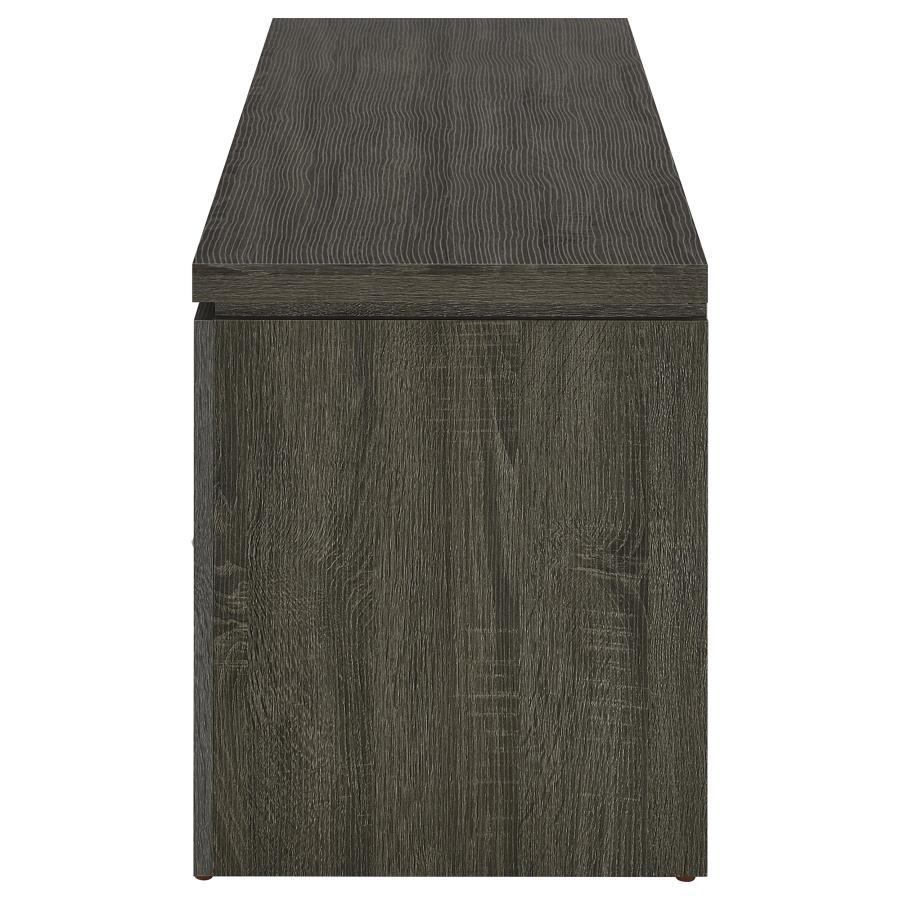 Elkton - 2 - Drawer Engineered Wood TV Stand - Weathered Gray TV Stand modern furniture Contempo Furniture