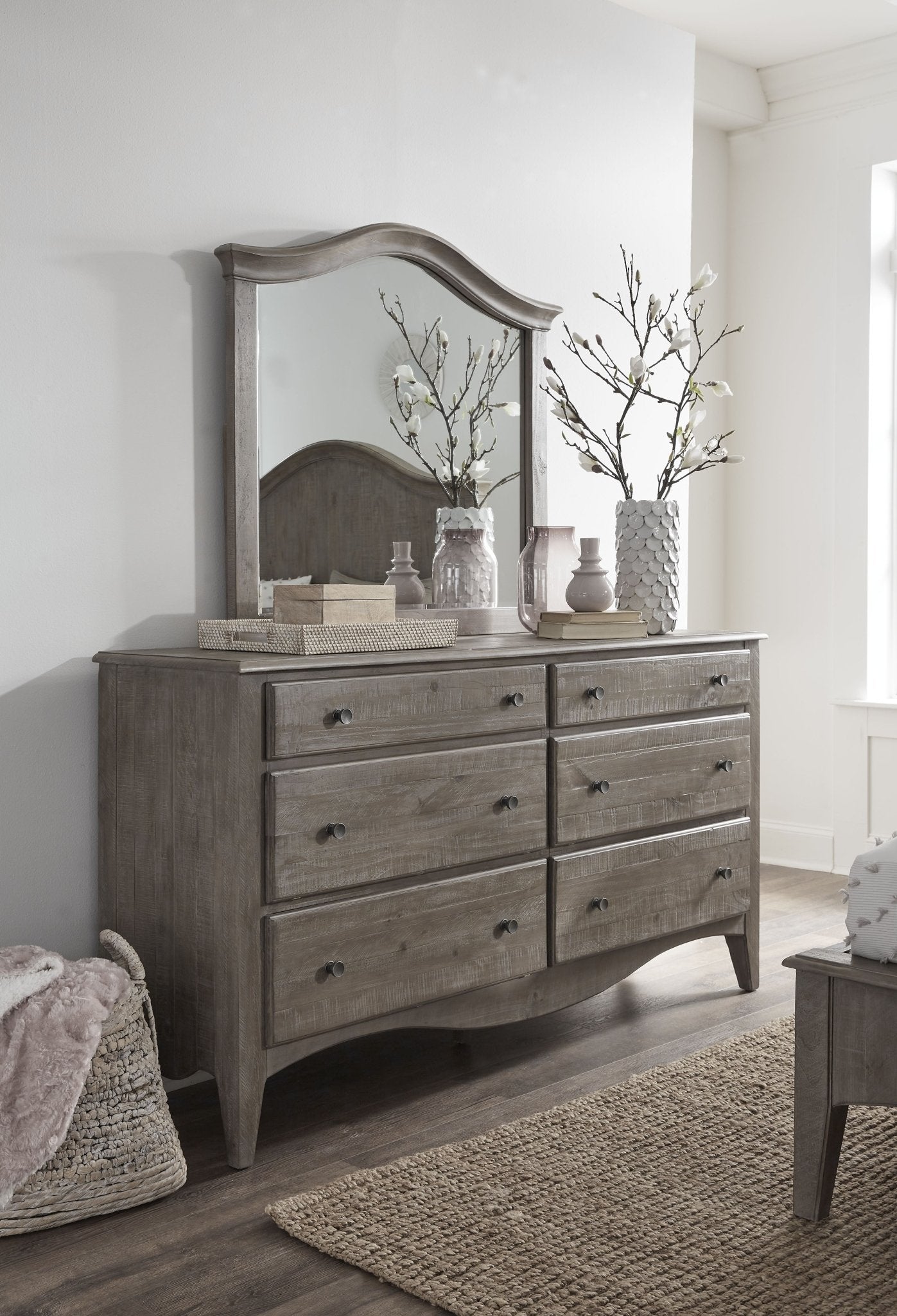 Ella Mirror in Camel Mirror modern furniture Contempo Furniture