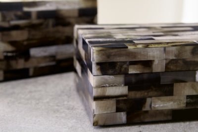 Ellford Box (Set of 2) - Dark Brown Basket &amp; Box modern furniture Contempo Furniture