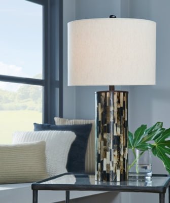 Ellford Table Lamp - Dark Brown Table Lamp modern furniture Contempo Furniture