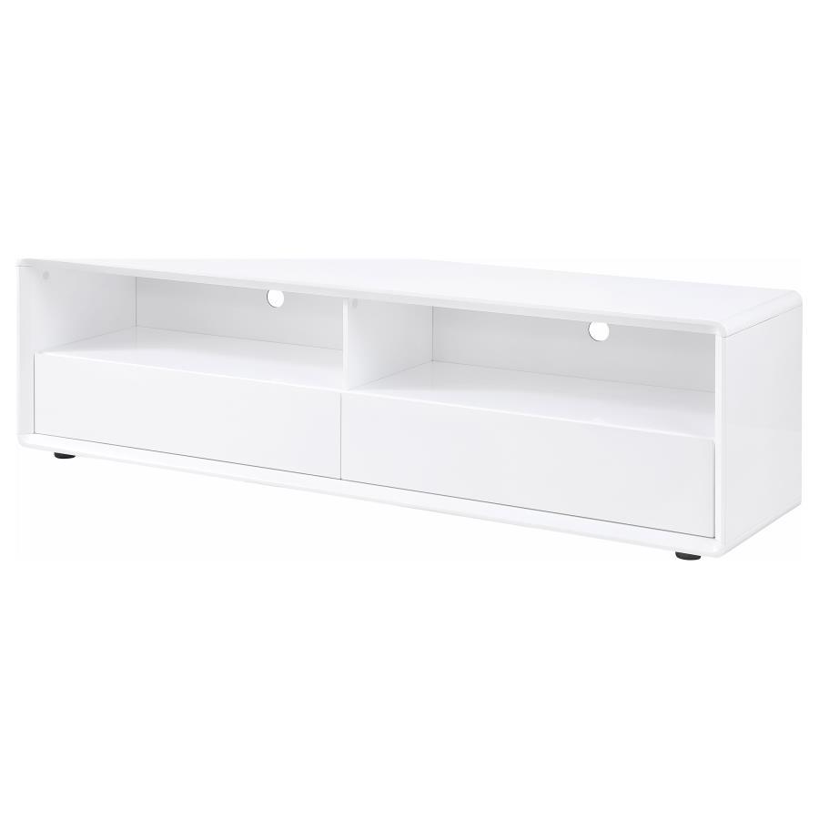Ellice - TV Stand Media Console - White TV Stand modern furniture Contempo Furniture