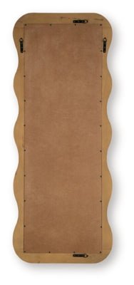 Ellisonville Floor Mirror - Light Brown Floor Mirror modern furniture Contempo Furniture