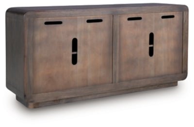 Elliston Accent Cabinet - Dark Brown Accent Cabinet modern furniture Contempo Furniture