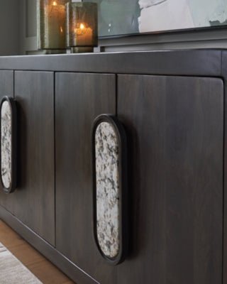 Elliston Accent Cabinet - Dark Brown Accent Cabinet modern furniture Contempo Furniture