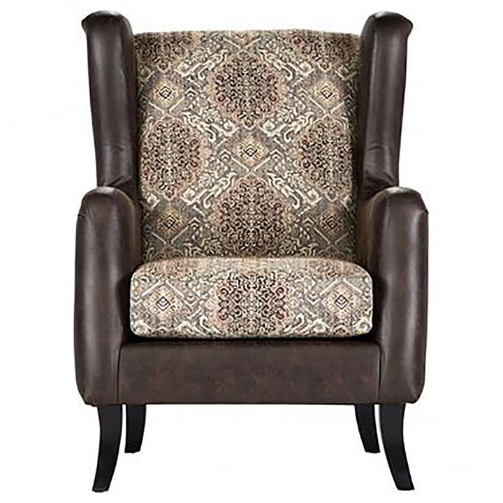 Elmbrook - 3 Piece Upholstered Rolled Arm Sofa Set With Intricate Wood - Carvings Brown 3 - Piece Living Room Set modern furniture Contempo Furniture