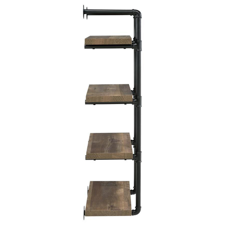 Elmcrest - 4 - Shelf Wall Bookshelf - Rustic Oak Wall Shelf modern furniture Contempo Furniture