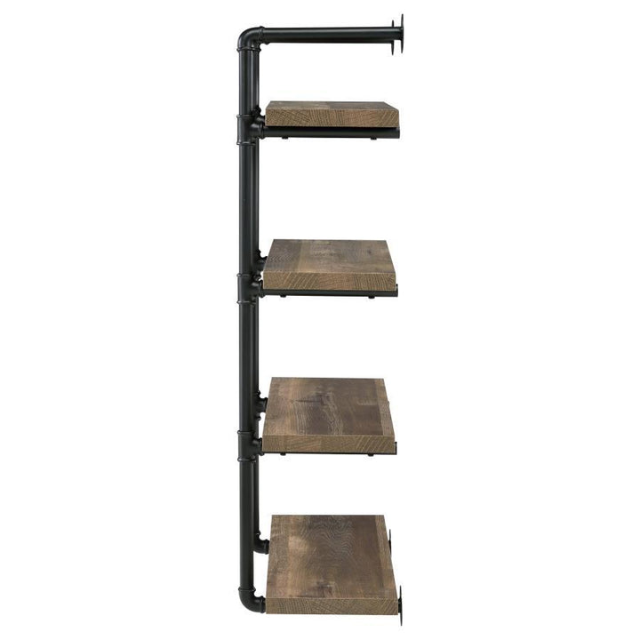 Elmcrest - 4 - Shelf Wall Bookshelf - Rustic Oak Wall Shelf modern furniture Contempo Furniture