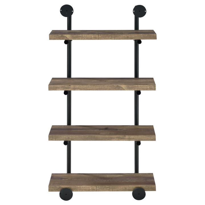 Elmcrest - 4 - Shelf Wall Bookshelf - Rustic Oak Wall Shelf modern furniture Contempo Furniture