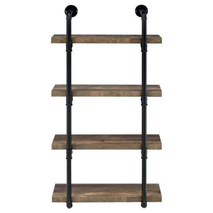 Elmcrest - 4 - Shelf Wall Bookshelf - Rustic Oak Wall Shelf modern furniture Contempo Furniture