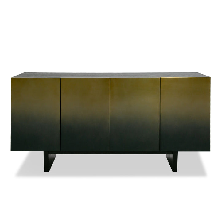 Elmira  Glam Black Ash + Gradient Stainless Steel Buffet