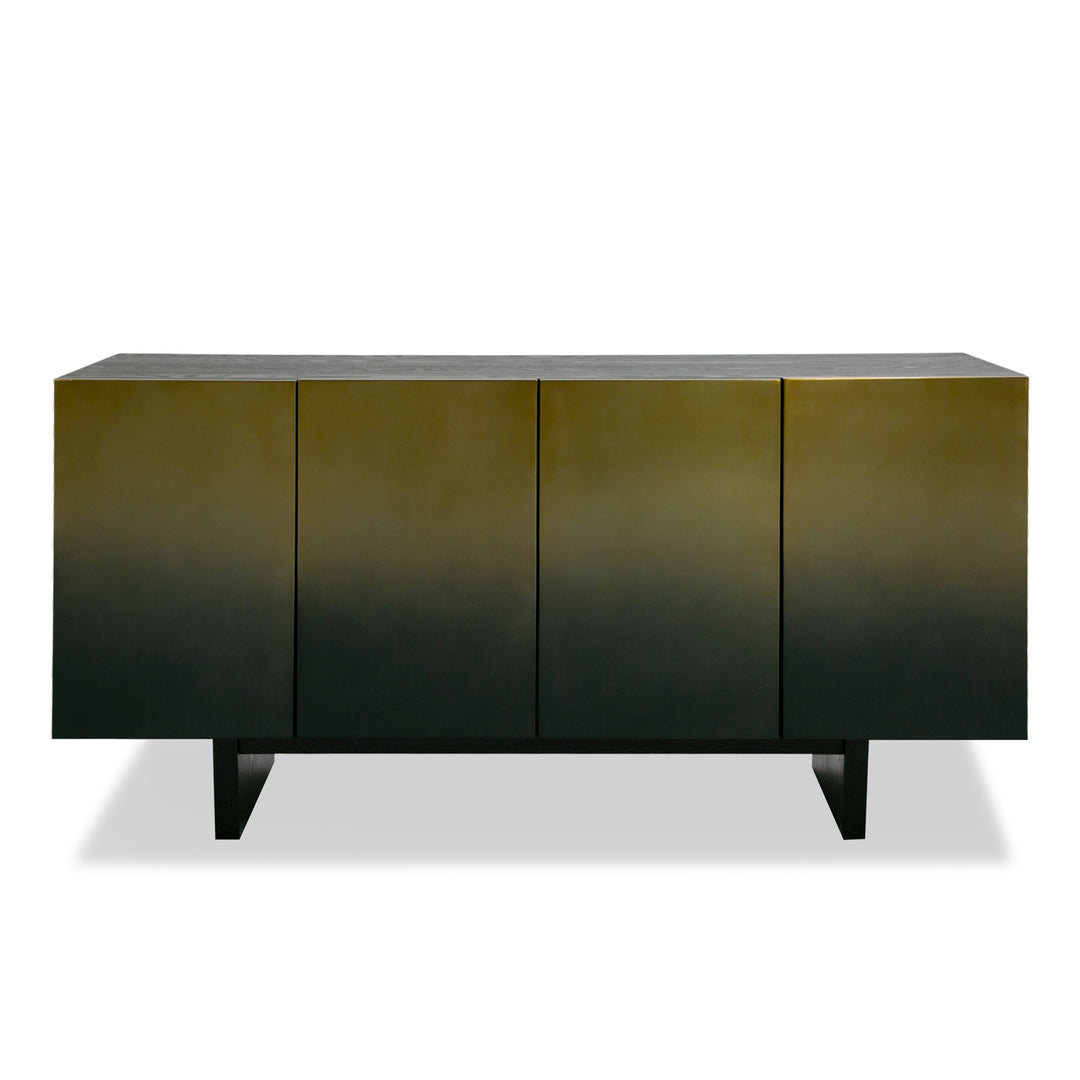 Elmira - Glam Black Ash + Gradient Stainless Steel Buffet