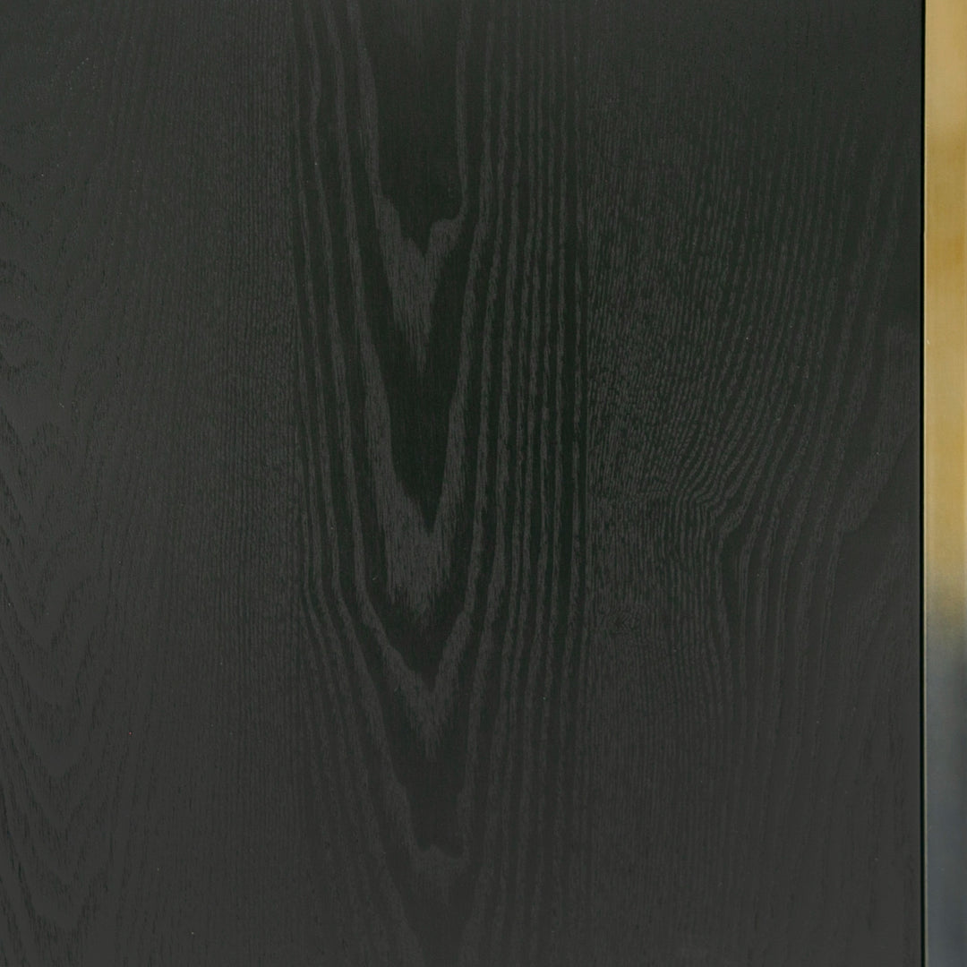 Elmira  Glam Black Ash + Gradient Stainless Steel Buffet