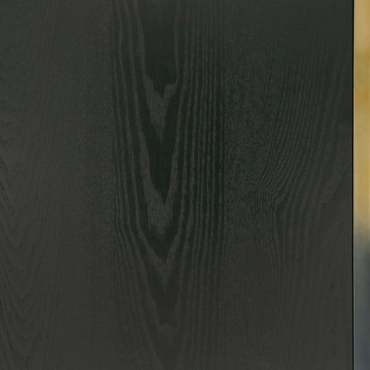 Elmira  Glam Black Ash + Gradient Stainless Steel Buffet