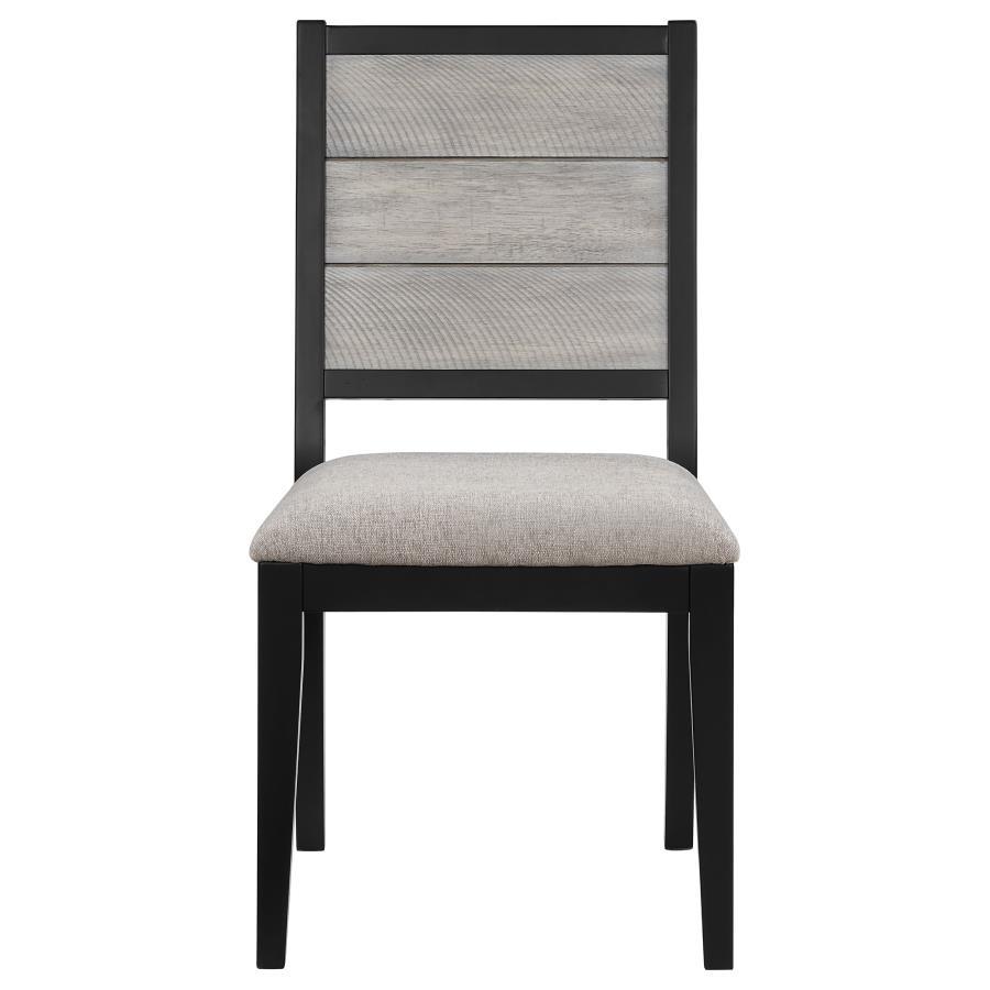 Elodie - 7 Piece Rectangular Extension Leaf Dining Set - Black 7 - Piece Dining Room Set modern furniture Contempo Furniture