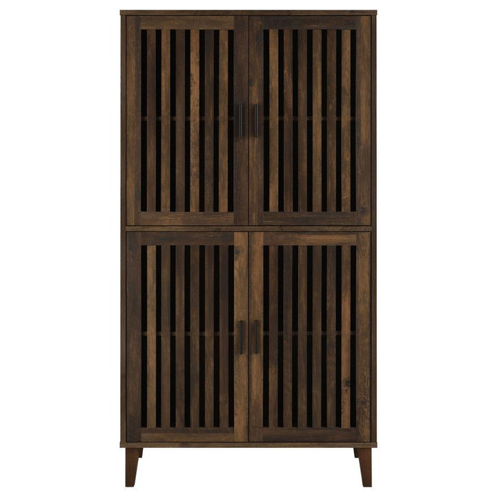 Elouise - 4 Door Engineered Wood Tall Accent Cabinet - Dark Pine Accent Cabinet modern furniture Contempo Furniture