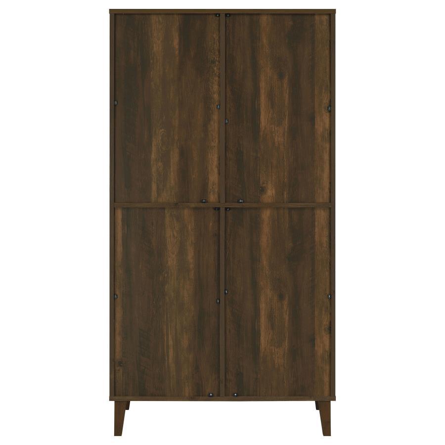 Elouise - 4 Door Engineered Wood Tall Accent Cabinet - Dark Pine Accent Cabinet modern furniture Contempo Furniture