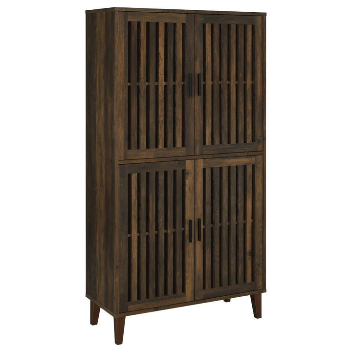 Elouise - 4 Door Engineered Wood Tall Accent Cabinet - Dark Pine Accent Cabinet modern furniture Contempo Furniture